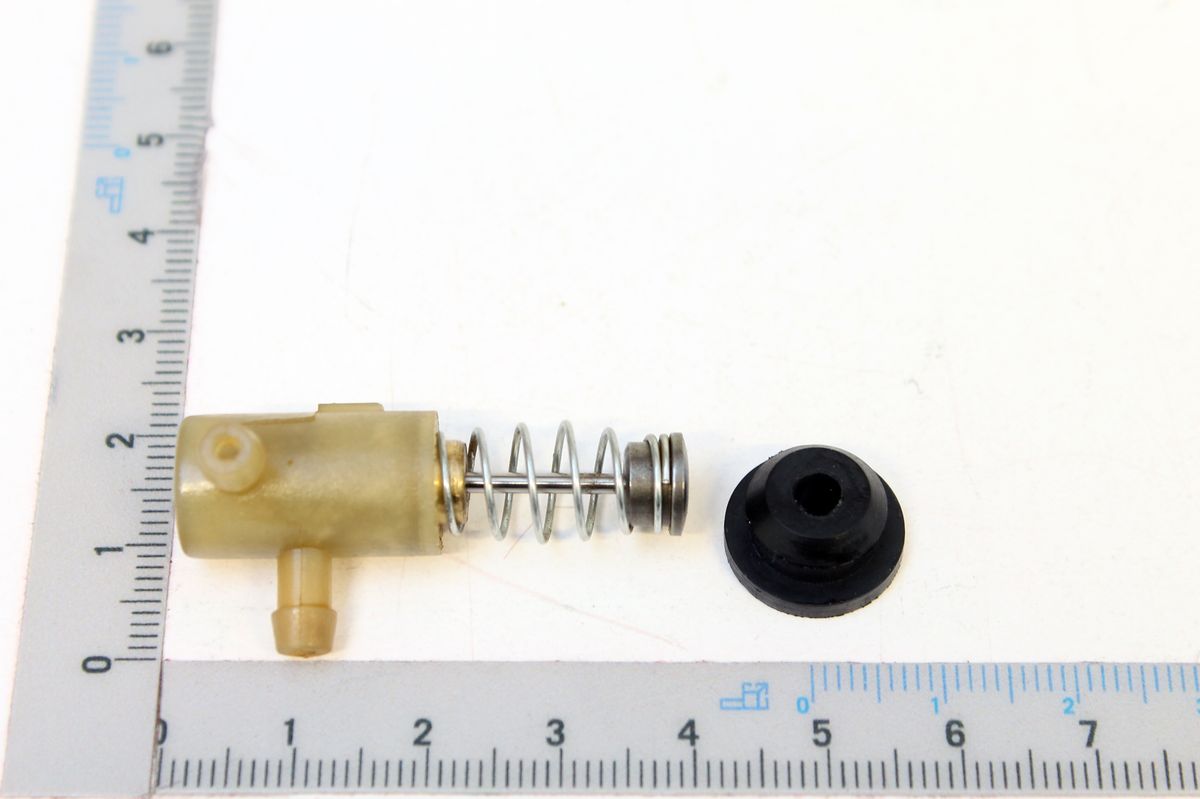 Ölpumpe-Detail mit Federmechanismus und Dichtungskomponente