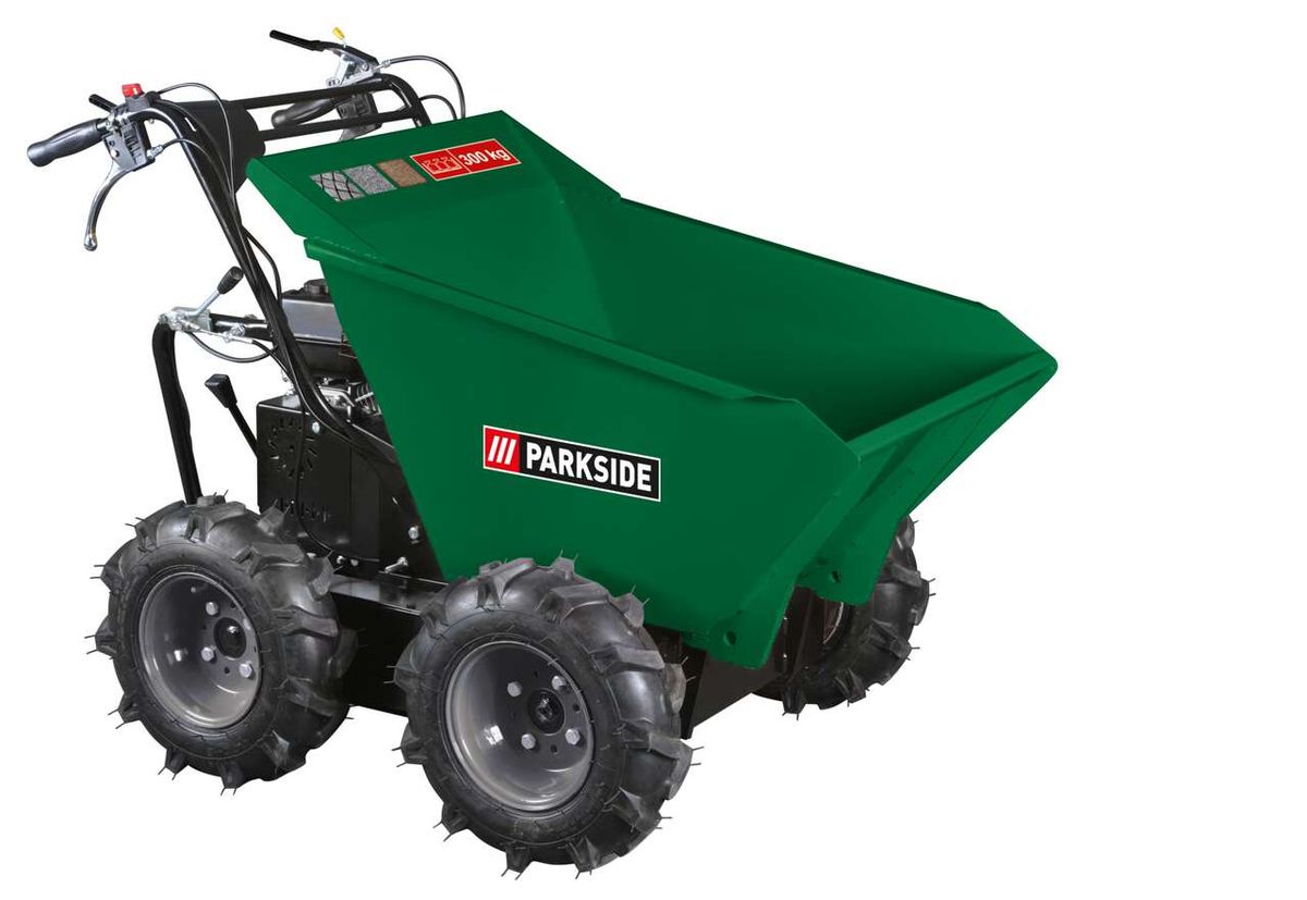 Dumper PDU 300 A1 Parkside LB8, Ansicht von der Seite.