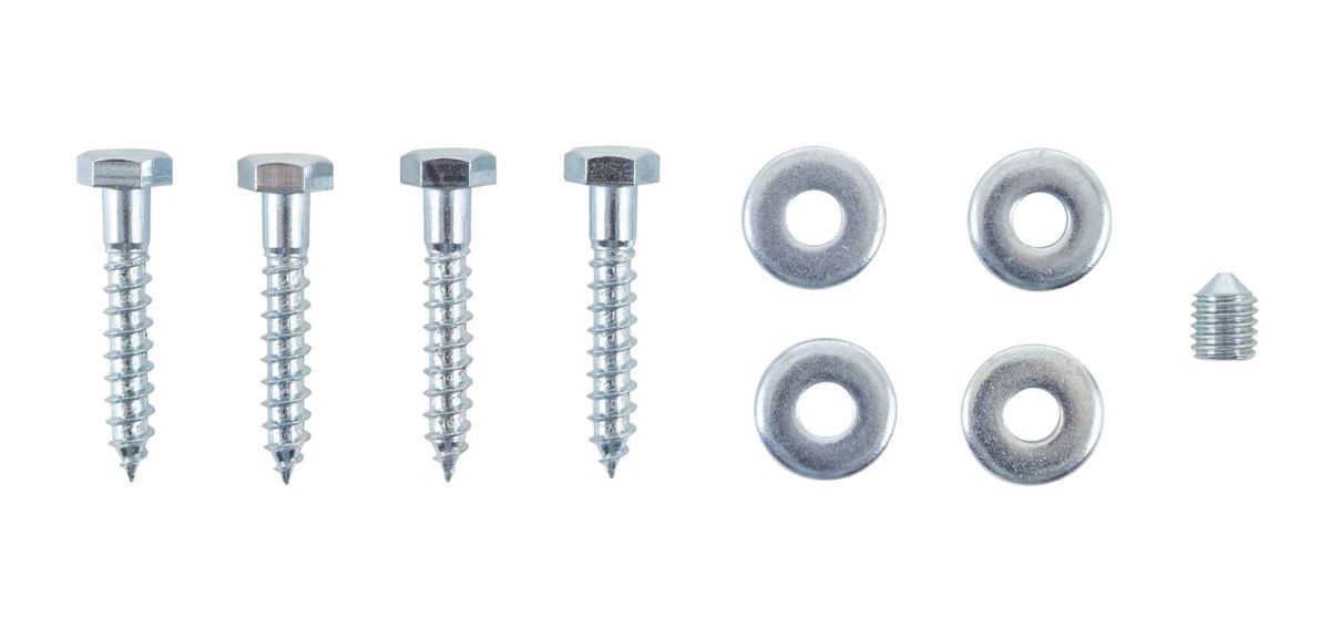 Sicherheits- und Gewindeschrauben sowie passende Muttern und Unterlegscheiben