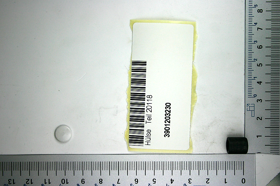Hülse Teil 20118, Artikelnummer 3901203230, von Scheppach. Das Produkt ist von der Seite zu sehen.