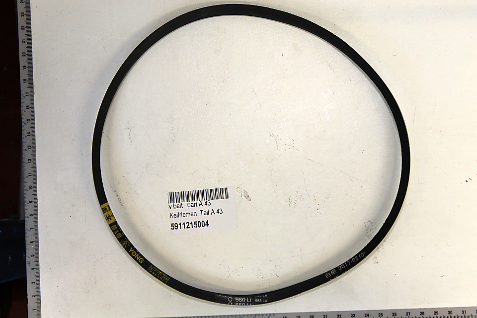 Keilriemen-Teil (A43) für Keilriemen O-660Li 685Lw 9x6 – Teilnummer 5911215004