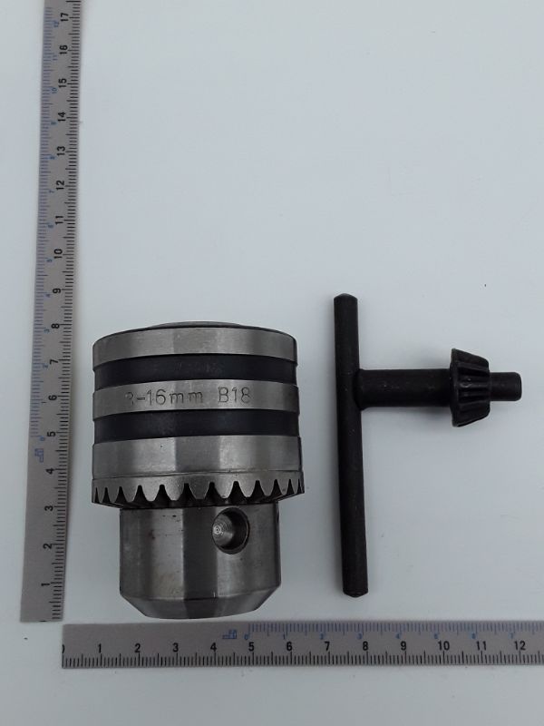 Scheppach Zahnkranzbohrfutter mit B18-Anschluss und 3–16 mm-Durchmesser