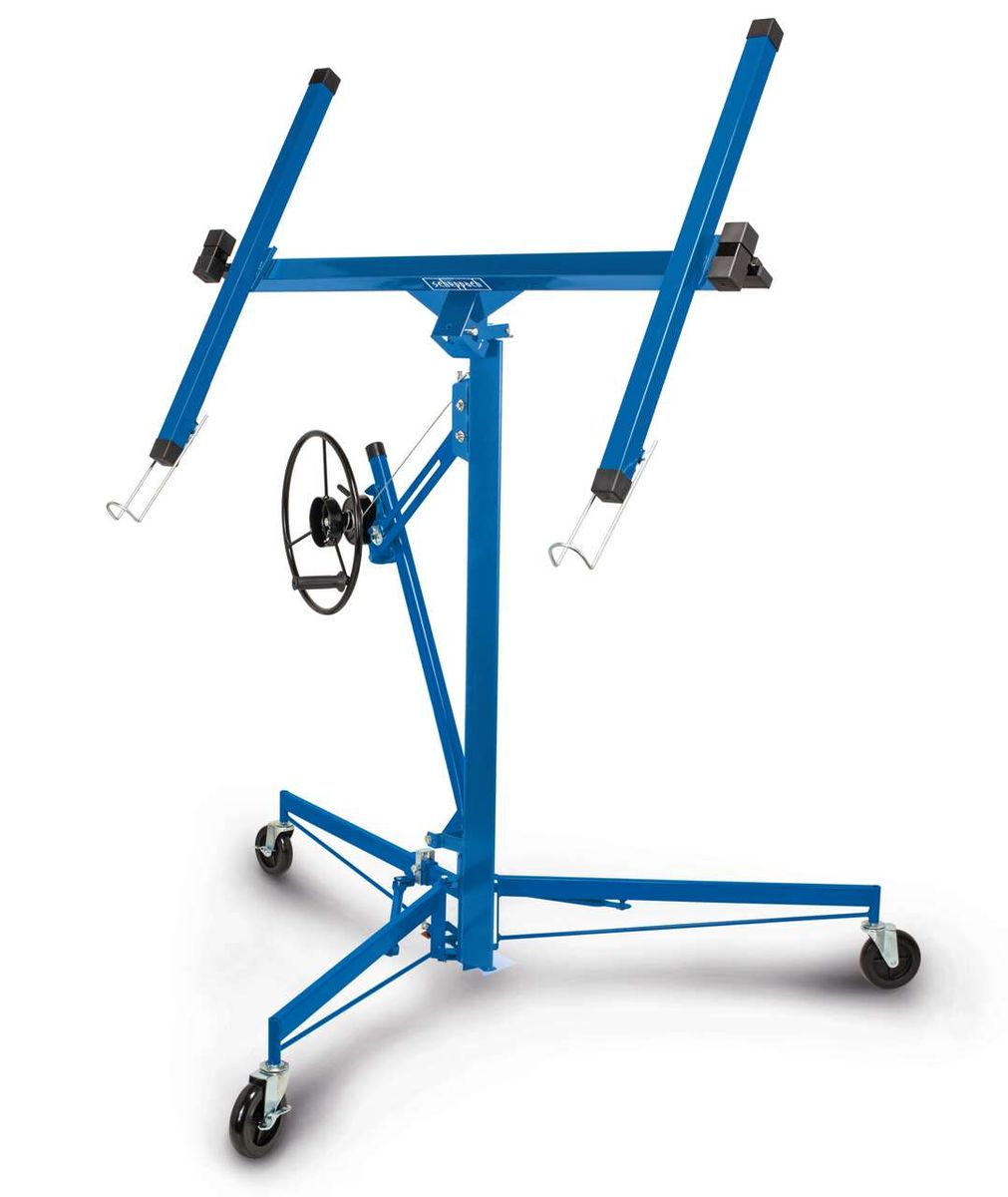 Trockenbaulift TBL335 XXL Plattenheber von Scheppach, gezeigt von der Seite.