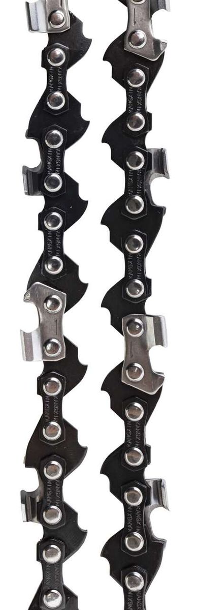 Sägekette Pro-cut 10" 3/8LP-40 3/8LP-40 - Länge 10" - Teilung 3/8 (9,525 mm) - Treibgliedstärke 1,3 mm. Die Sägekette ist von vorne fotografiert.