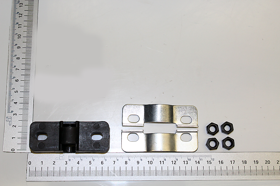 Scheppach-Klemmplatte mit integriertem Halter und Schrauben für Befestigungssysteme