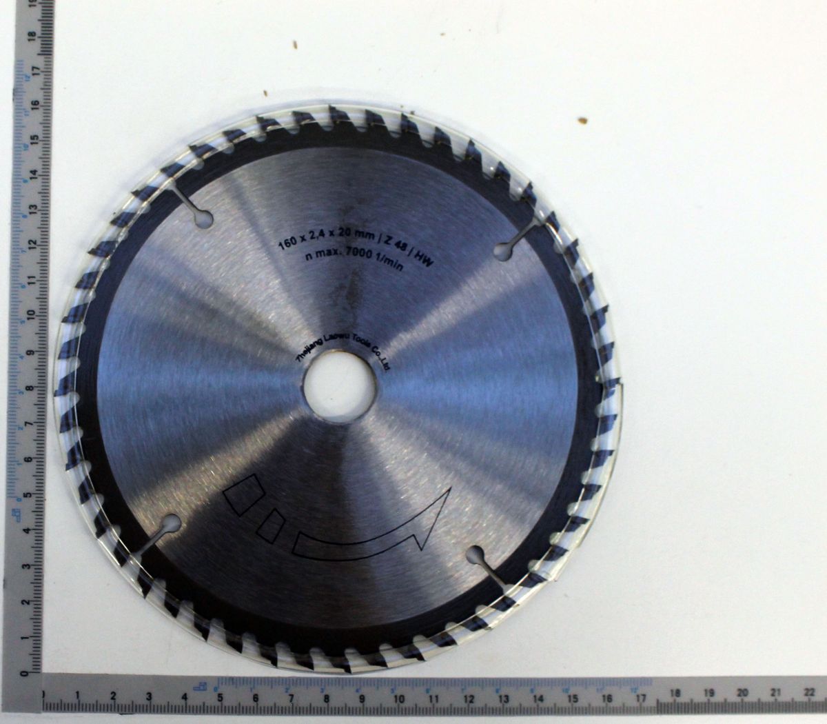 Scheppach-Sägeblatt mit Messung 160 x 2,4 x 20 mm