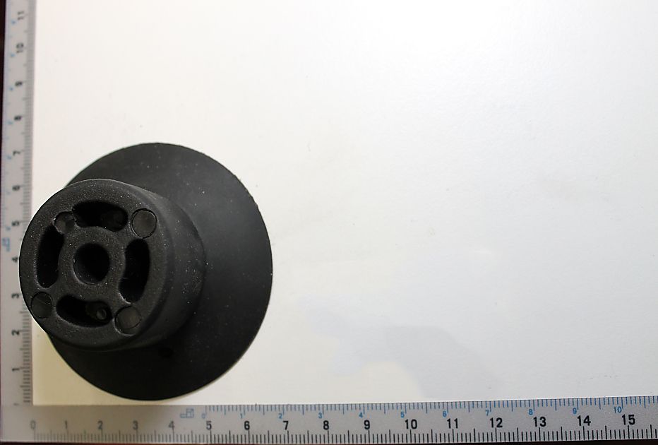 Scheppach-Gummifuß-Skala mit integriertem Messsystem für Fußpositionierung