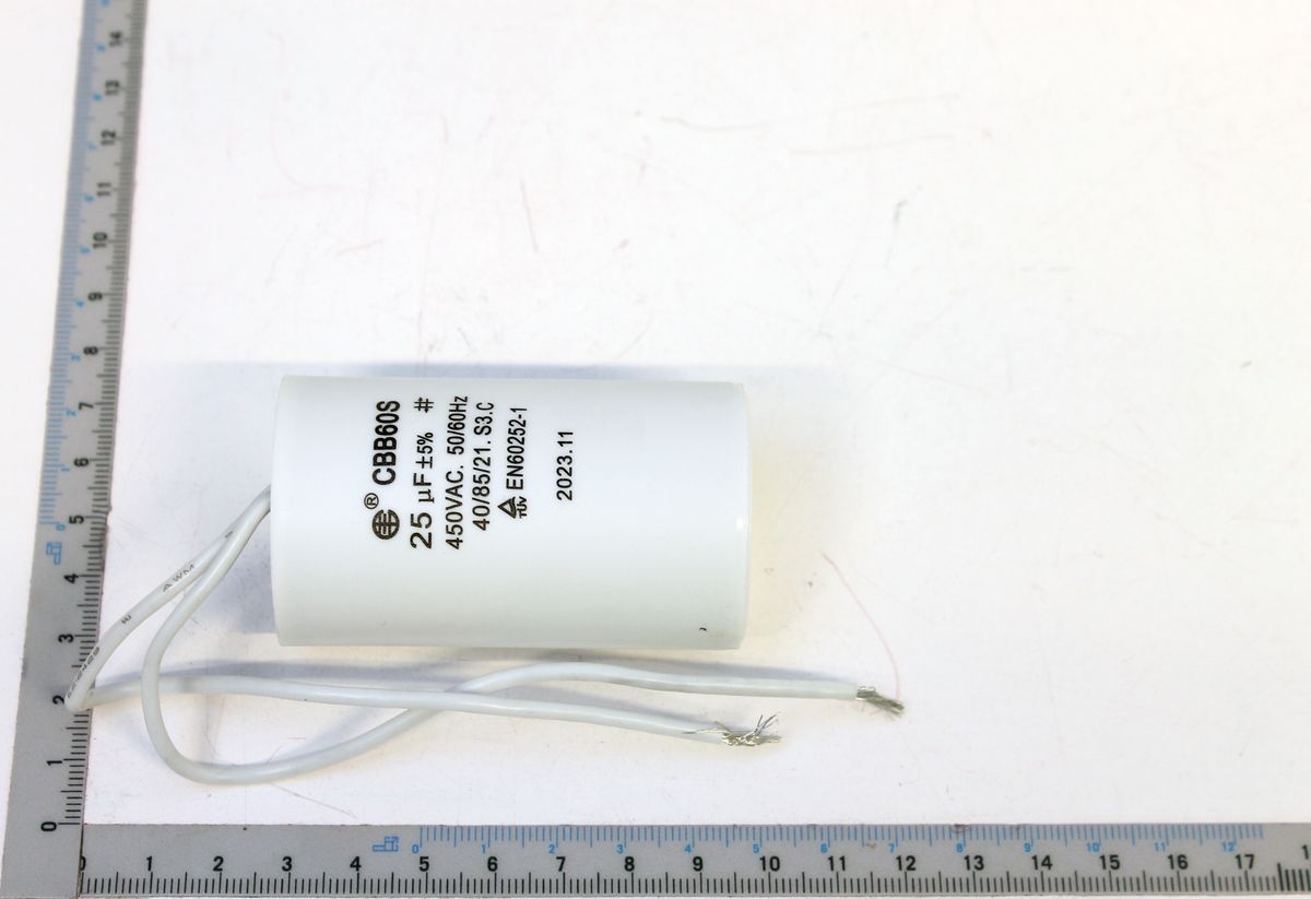 Kondensator CBB60S mit 25 µF und 450 V AC, Scheppach-Marke