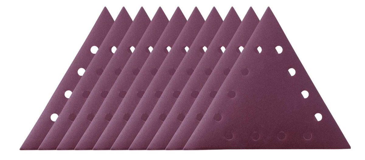 Scheppach Schleifpapier-Dreieckig, Körnung P150, Satz mit 10 Stücken