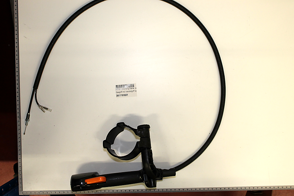 Scheppach-Gasgriff mit Verstellmechanismus und Halterung, Teil 3911101021