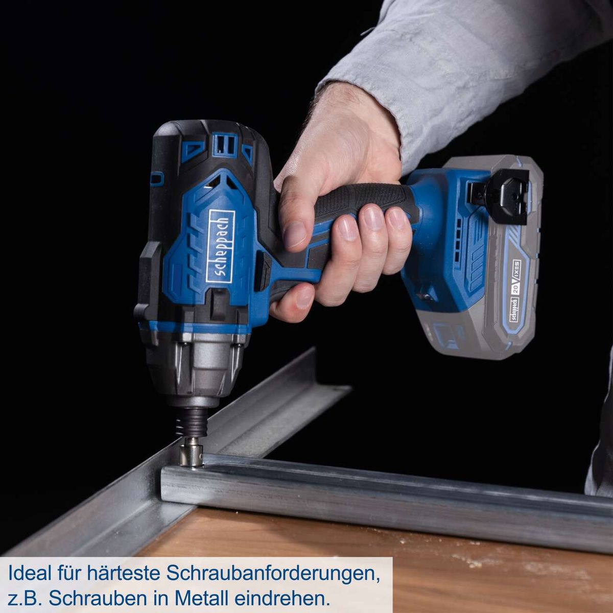 Akku-Schlagschrauber mit hoher Drehmomentstärke für präzise Metallschrauben, ideal für anspruchsvolle Schraubaufgaben.