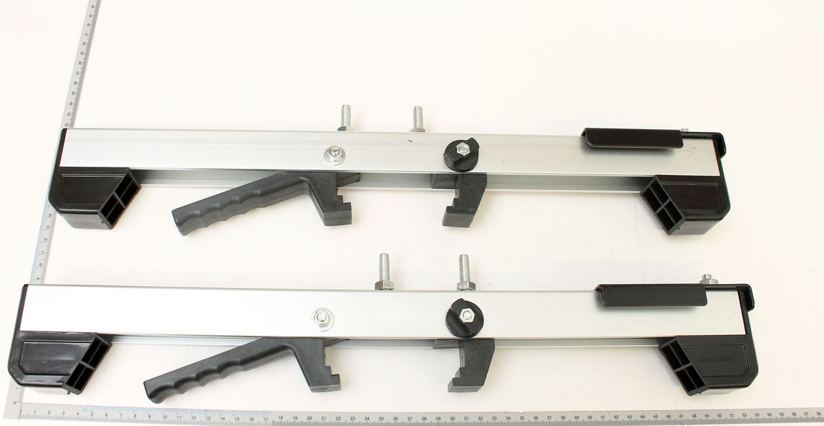 Scheppach Auflagerarme für SB1000-DIY-System mit Halterungen und Führungsschienen