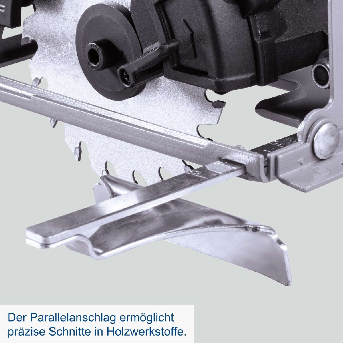 Parallelschlag für präzise Holzschnitte in Scheppach-Handkreissäge