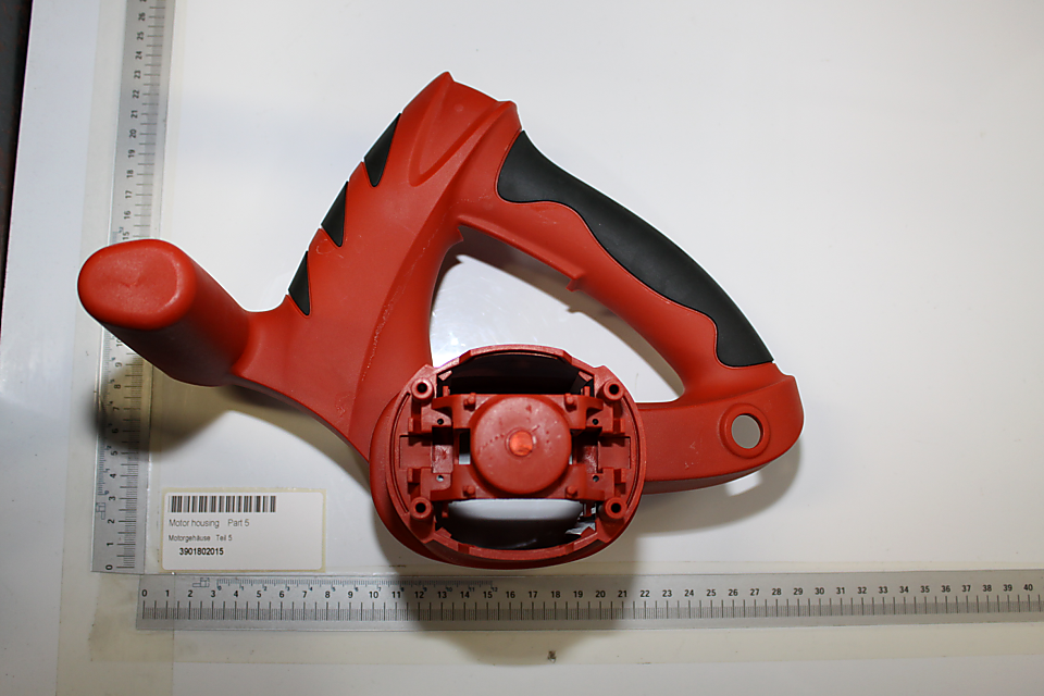 Scheppach-Motorgehäuse-Teilekomponente (Teil 5) mit Griff und Lagerung