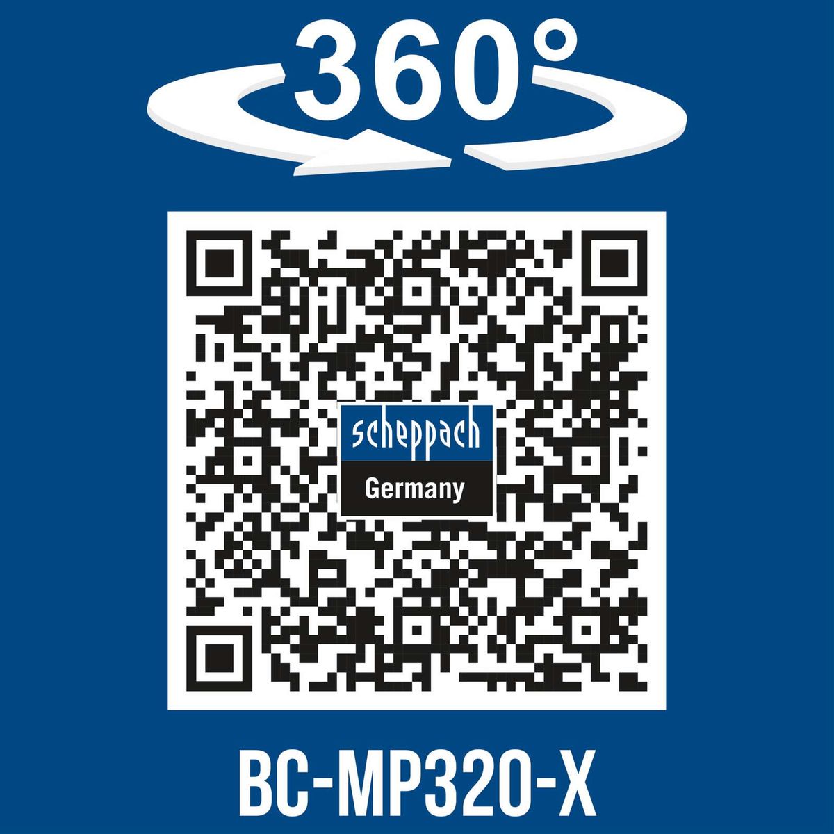 360°-Drehfunktion für besseren Sicht- und Arbeitskomfort beim Rasenmähen mit Scheppach BC-MP320-X-Set