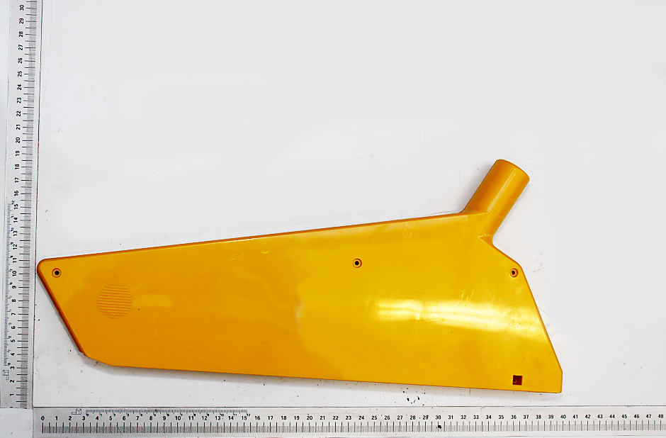 Sägeblattschutz von Scheppach, gezeigt von der Seite auf weißem Hintergrund.