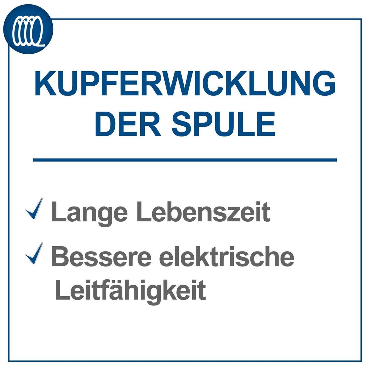 Wichtige Merkmale: Langlebiger Betrieb und verbesserte elektrische Leitfähigkeit der Spule