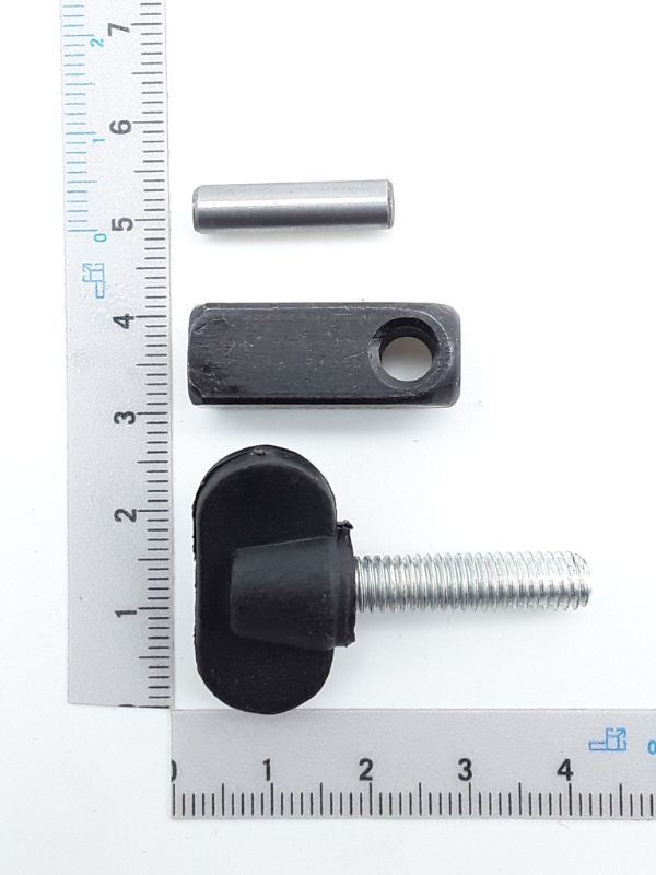 Scheppach-Vierkantstahl mit integrierter Schraube und Stift für Verbindungselement