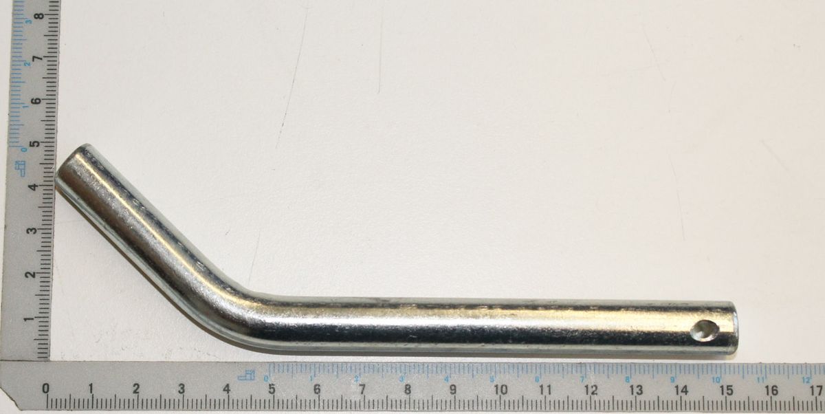 Scheppach-Bolzen (Ø12) mit gebogener Stange, Teil einer Bolzen-Skala