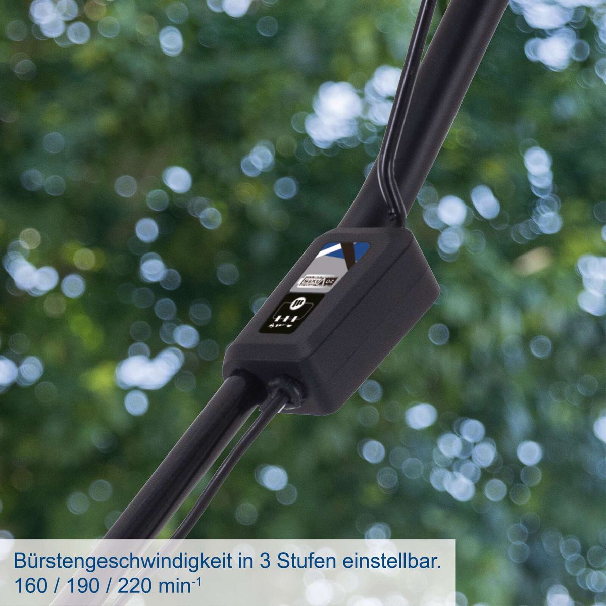 Burstmodus mit drei Geschwindigkeitsstufen (160, 190, 220 min⁻¹) für präzise Aufnahmen