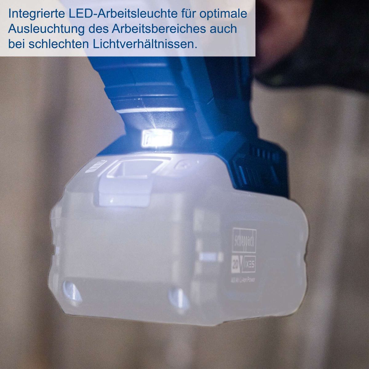 Integrierte LED-Arbeitsleuchte个月后 Arbeitsbereich für bessere Sicht bei schlechten Lichtverhältnissen