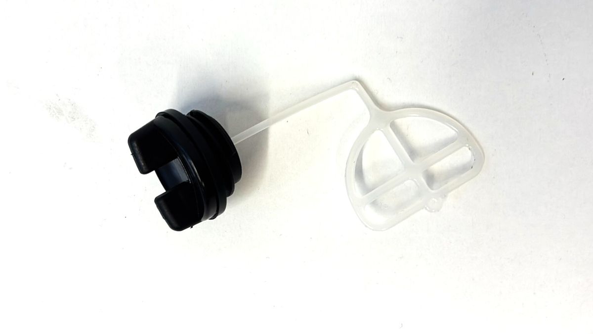 Öldeckel mit Dichtungsscheibe und Anschlussstück für Scheppach-Produkt