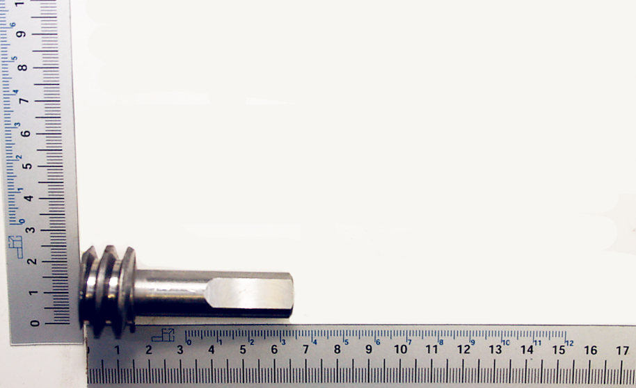 Ein Scheppach Schnecke 88001135 Skala. Der Schnecke wird von links gezeigt.