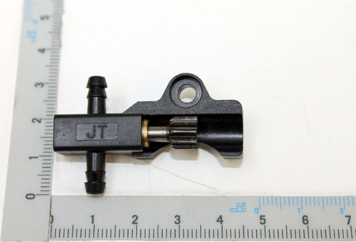 Scheppach-Pumpenanschlussstück mit integriertem Haltering und zwei Anschlussstutzen