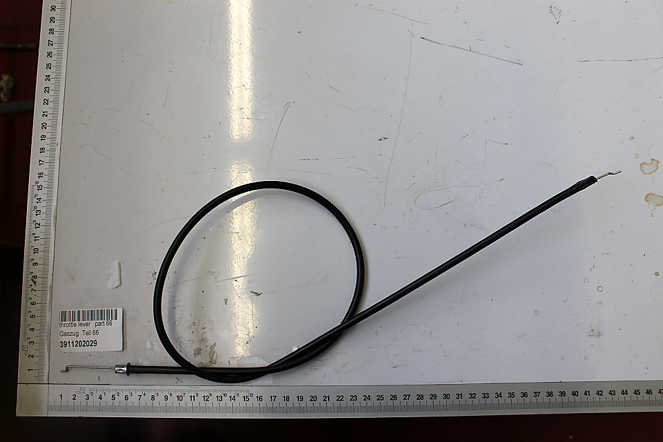 Gaszug Teil 66, wie im Bild gezeigt, von oben.