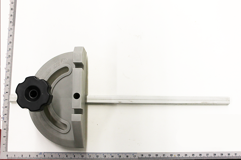 Querschneidlehre kpl. von Scheppach, gezeigt von der Seite.