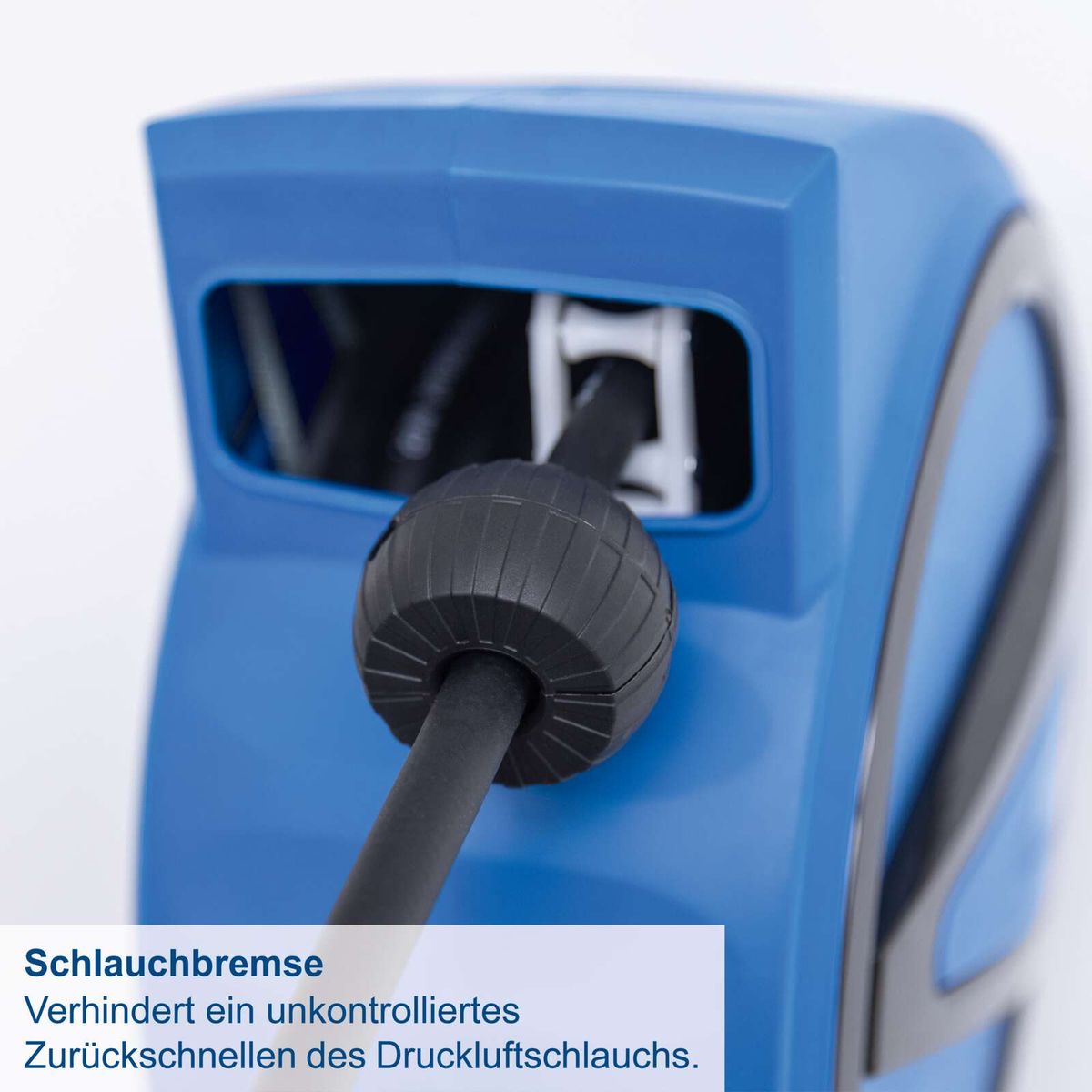 Schlauchsper أذ‚rt zur Verhinderung des unkontrollierten Zurückschnellens des Druckluftschlauchs