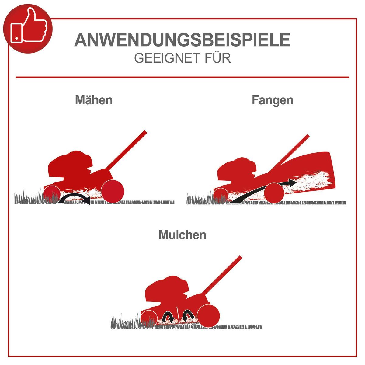 Der Benzin Rasenmäher MS150-42E von Scheppach eignet sich zum Mähen, Fangen und Mulchen. Er verfügt über einen Radantrieb und einen E-Start. Inklusive Akku und Ladegerät.