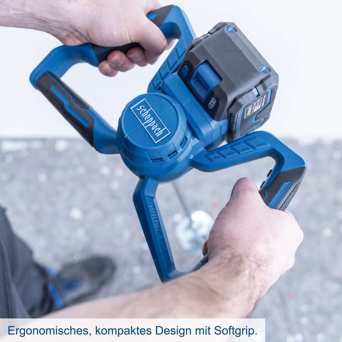 Ergonomisches, kompakt designedes Akku-Werkzeug mit Softgrip für präzise Handhabung