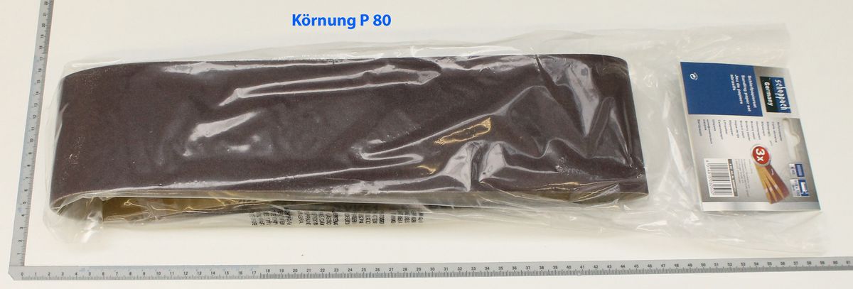 Scheppach Schleifband (Körnung P 80) im Verpackungspaket