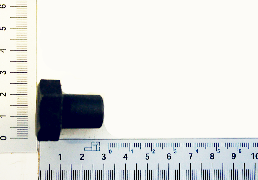 Scheppach-Schraube mit integrierter Messskala für präzise Maßeinmessung