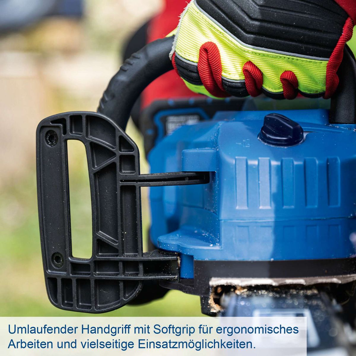 Ergonomischer Rundgriff mit weichem Grip für komfortables Arbeiten