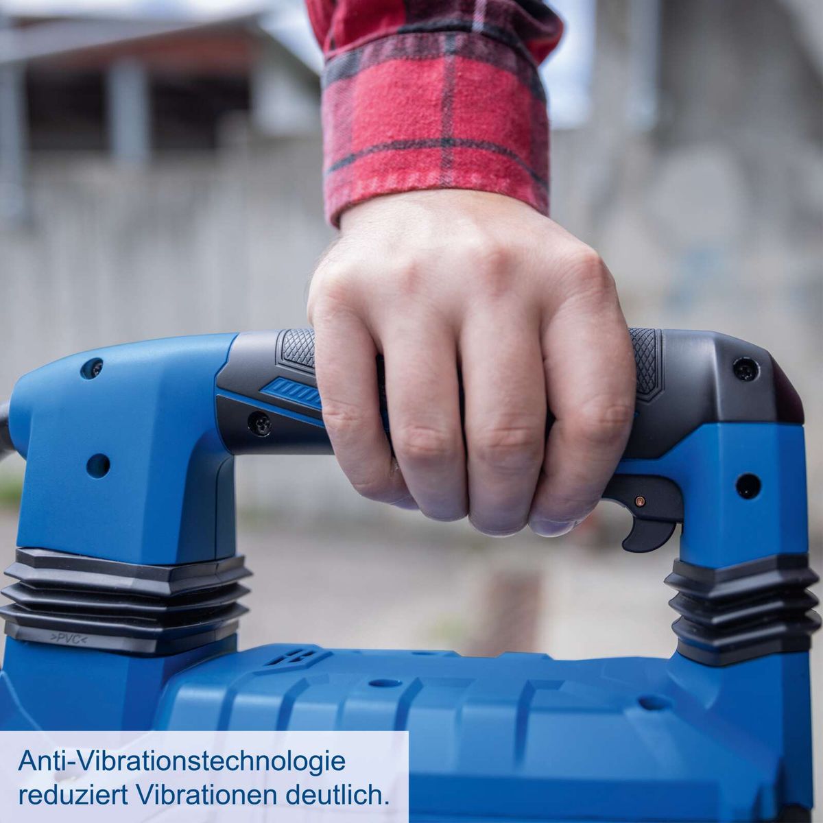 Anti-Vibrations-Technologie reduziert spürbare Vibrationen beim Gerät