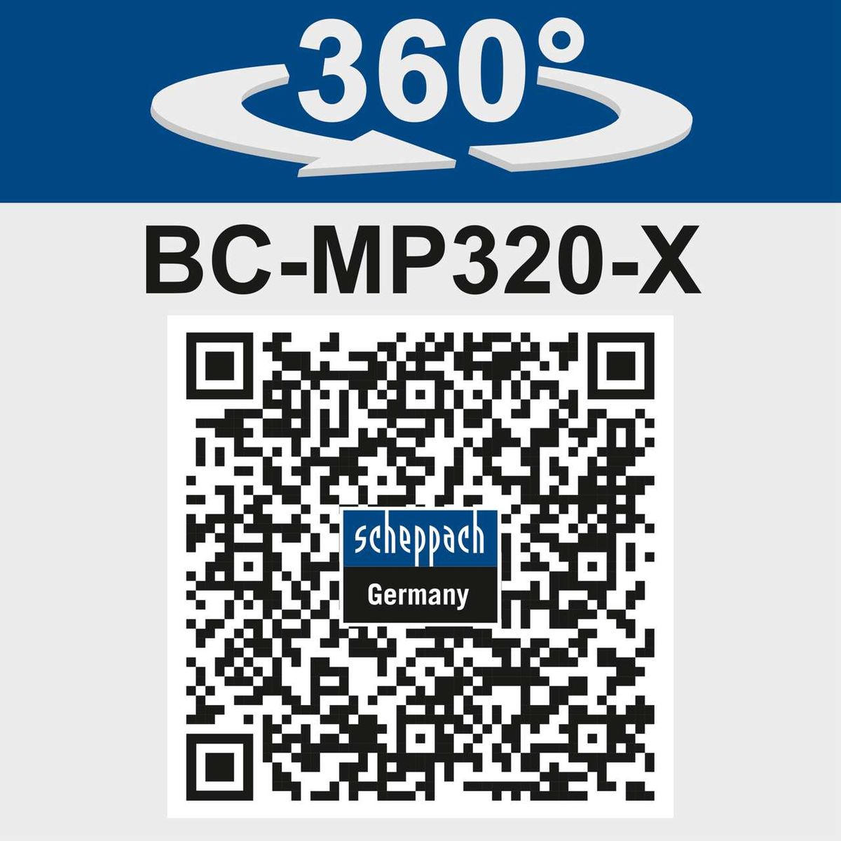 Scheppach Akku-Rasenmäher BC-MP320-X mit 360°-Drehfunktion für optimale Erreichbarkeit