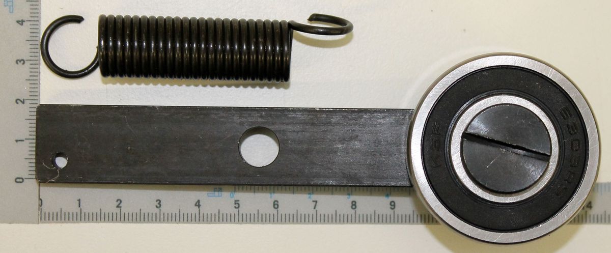 Scheppach Spannrolle mit integriertem Messstab und Schraubklemme