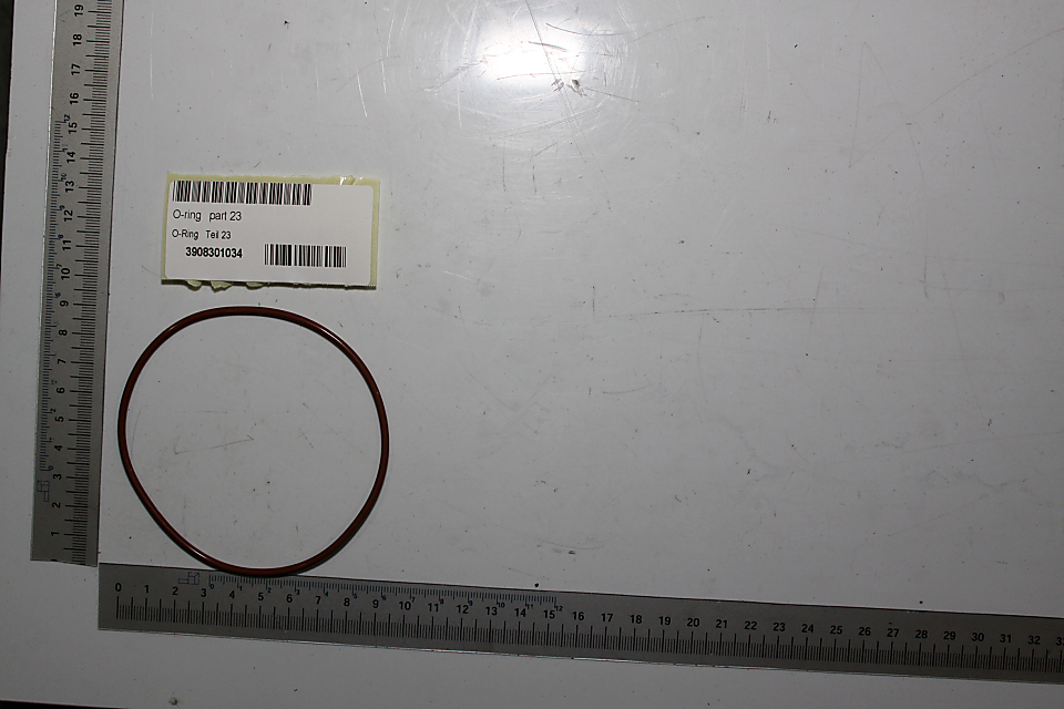 O-Ring (Teil 23) aus der Serie 'O-Ring Ø90mm x 2,5mm' – Runddichtung mit Beschriftung