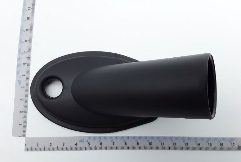 Scheppach-Bohrhilfe mit integriertem Halteelement und Öffnung für Bohrer