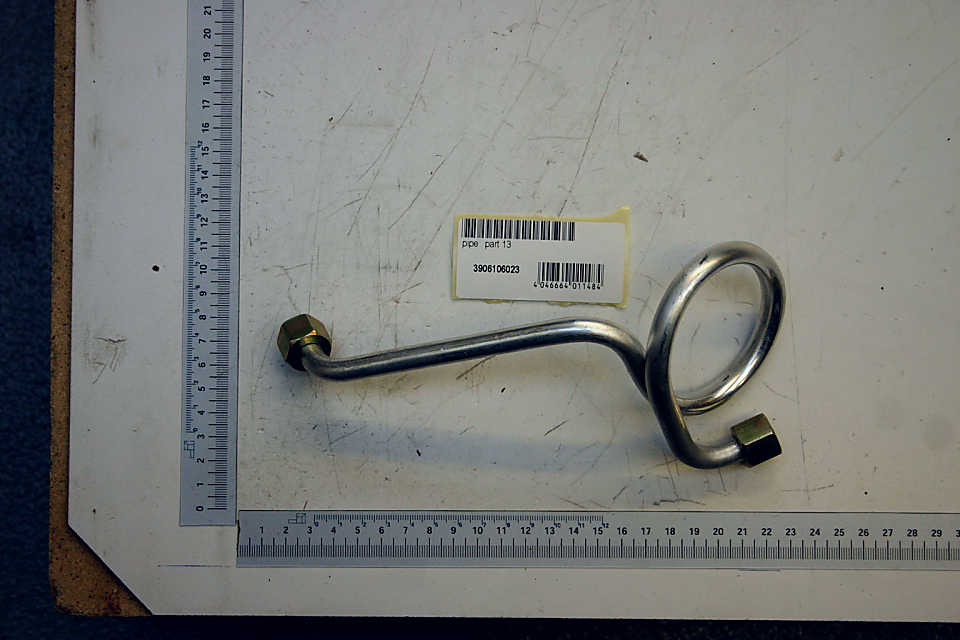 Scheppach-Luftleitungsteil mit ovalem Anschluss und kurzem Griffstück