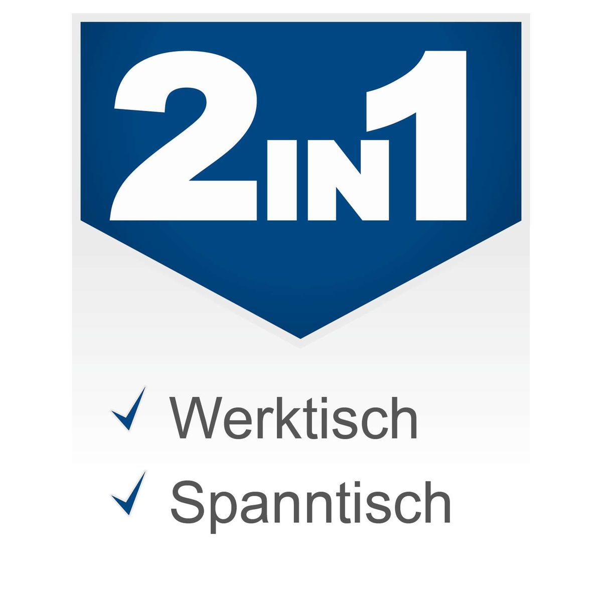 Werk- und Spanntisch mit 'Werktisch' und 'Spanntisch' - 150 kg Traglast und 245 mm Spannbreite