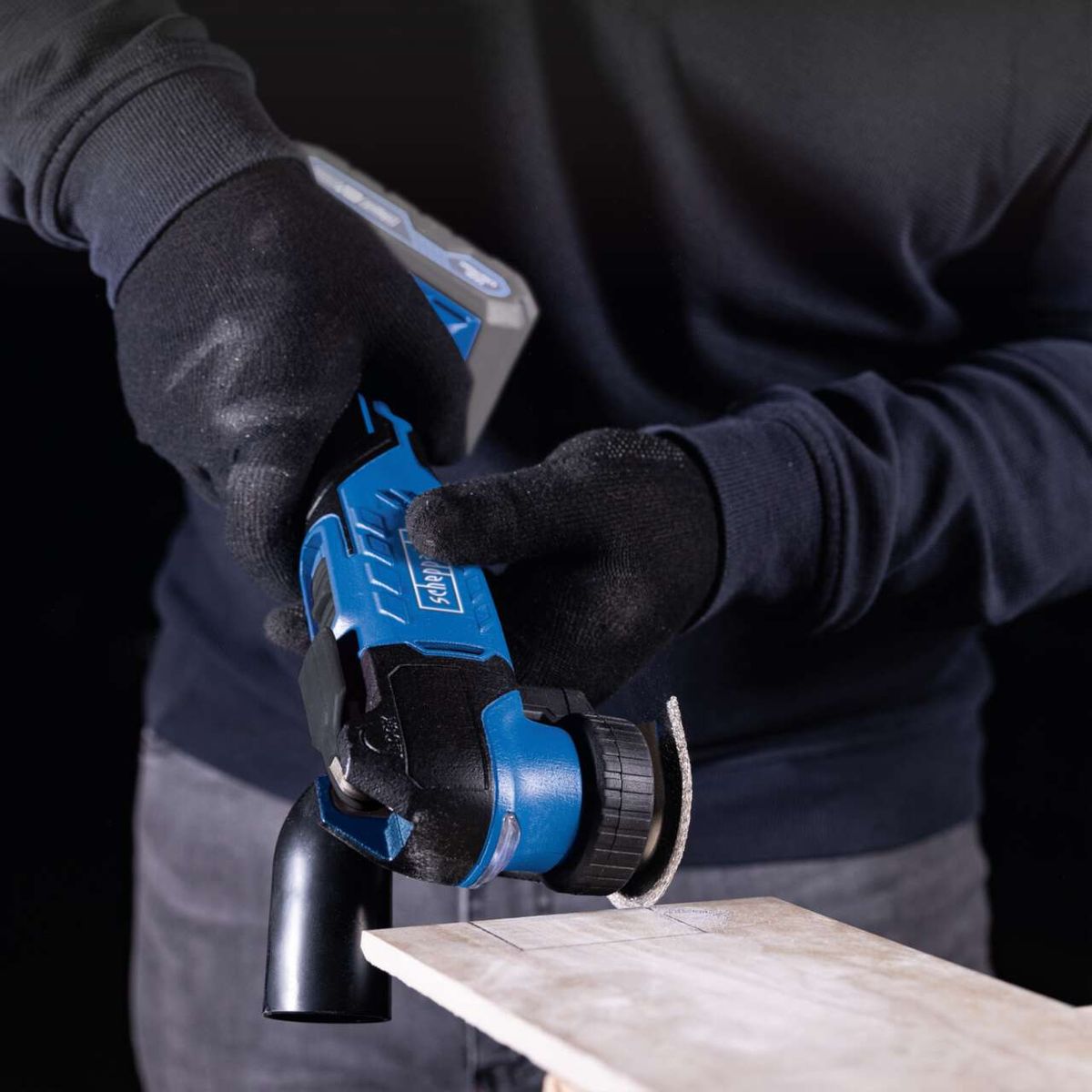 Handwerkzeug mit Akku-Multifunktionswerkzeug, präzise Bearbeitung durch integrierten Schleifring