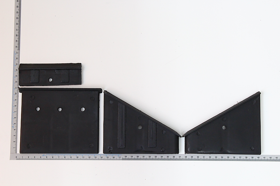 Scheppach Kunststoffführungen Satz oben – Teilstücke für Oberführung