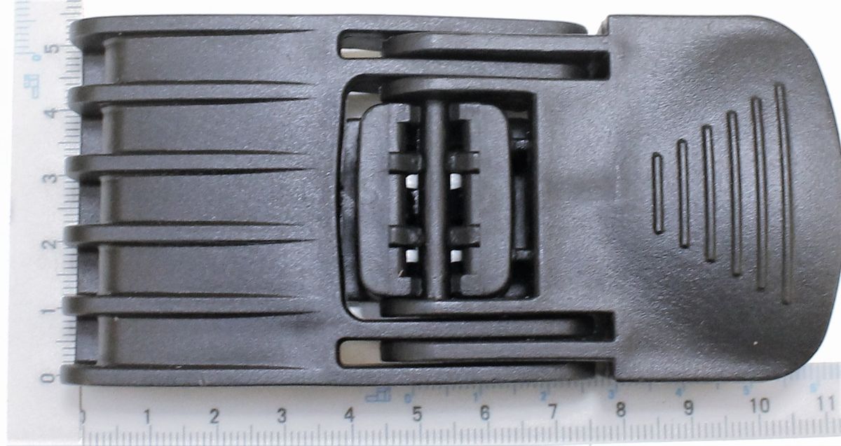 Scheppach-Schnalle mit integriertem Messskalenelement für präzise Anpassung