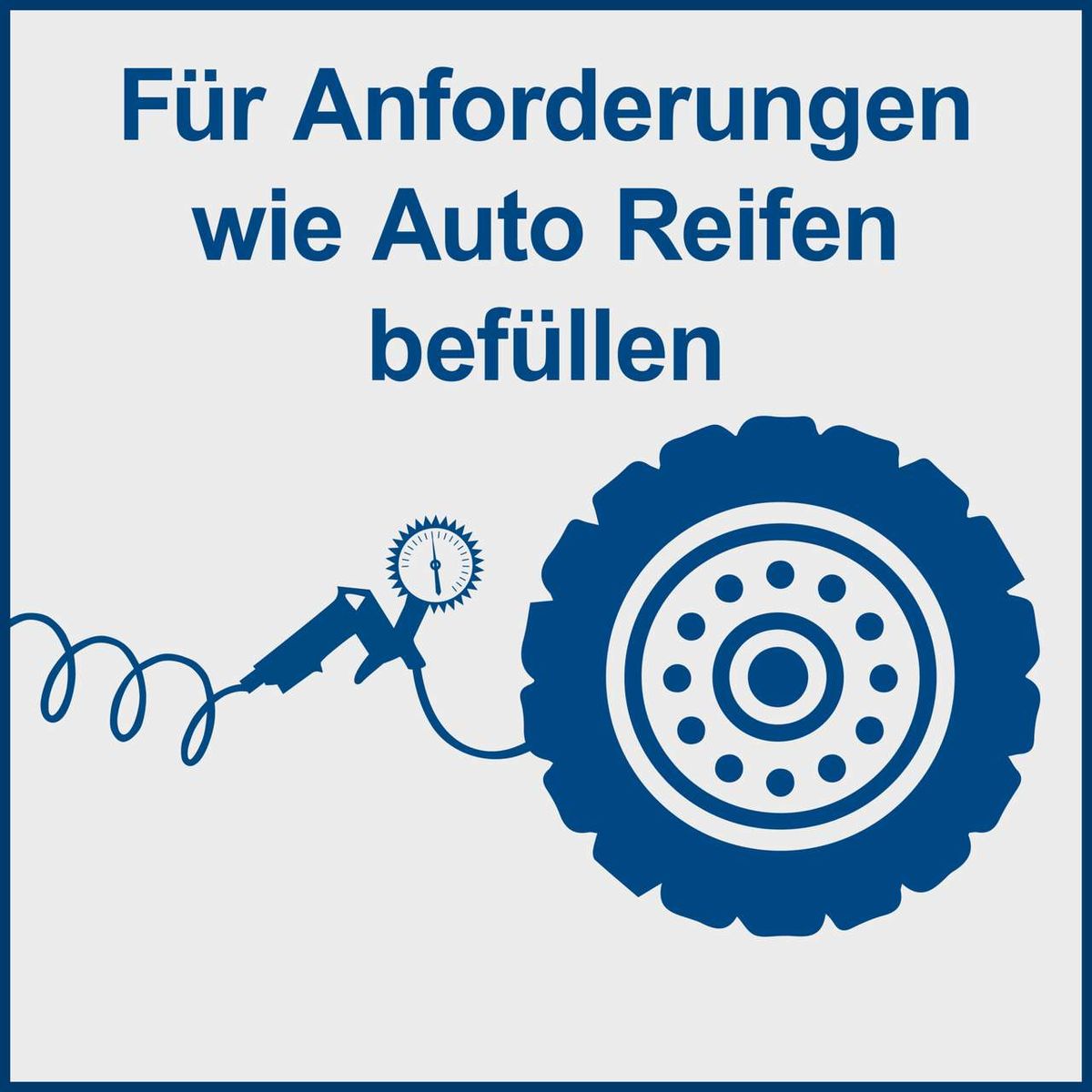 Ein Kompressor zum Befüllen von Auto Reifen. Der Kompressor HC24x von Scheppach mit 8bar Druck, 24L Tank, ölfrei und 180L/min Ansaugleistung inkl. Fahrvorrichtung.