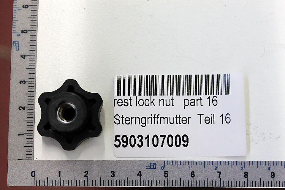 Sterngriffmutter (Teil 16) für Scheppach-Serie, Teilnummer 5903107009