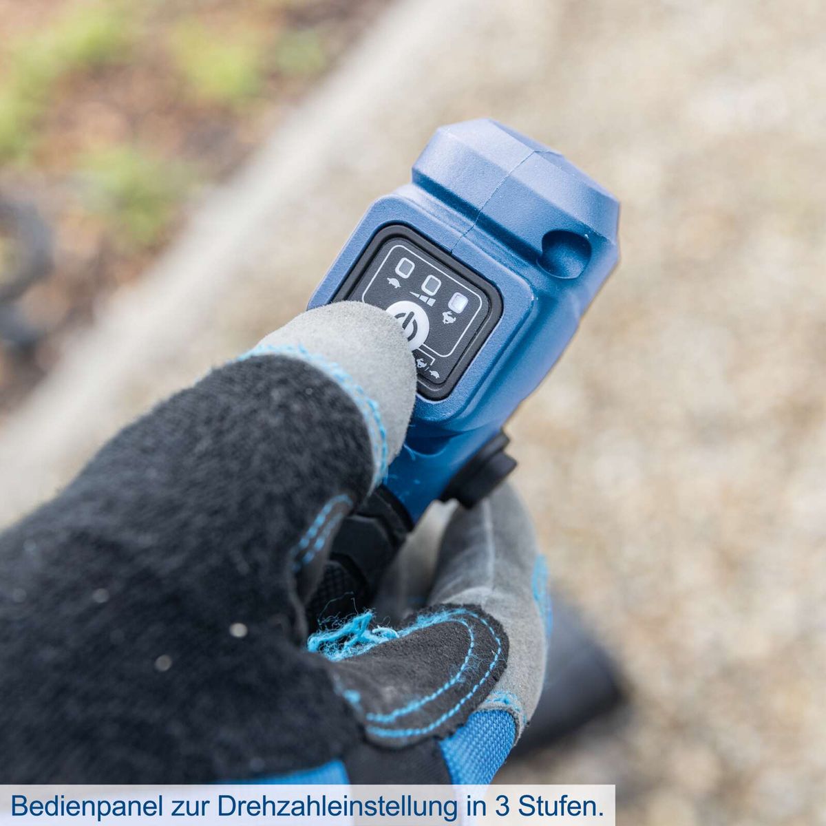 Drehzahlsteuerungspanel mit drei Stufen für Akku-Freischneider