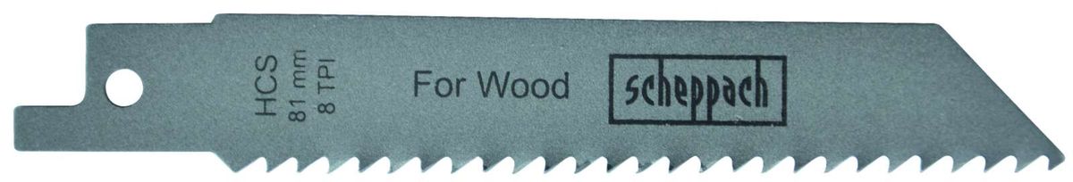 Scheppach-Sägezahn für Holz mit 8 mm Kerndurchmesser und 8 TPI
